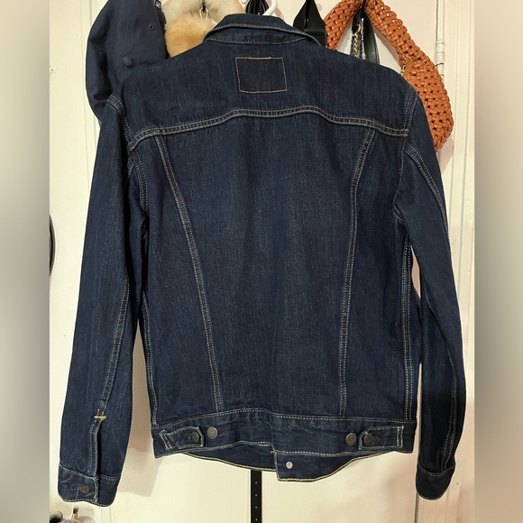Levi’s Denim Trucker Jacket in Rockridge - Blue (Dark Denim) - Picture 3 of 5
